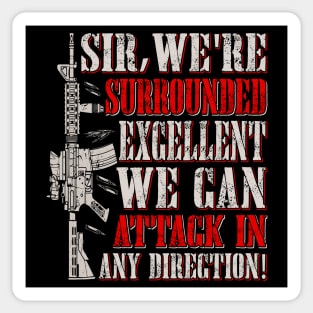 Surrounded Sticker